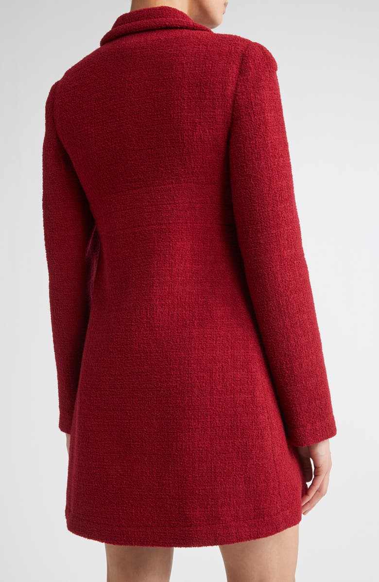 Giambattista Valli Double Breasted Wool Blend Bouclé Jacket, Alternate, color, Titan Red