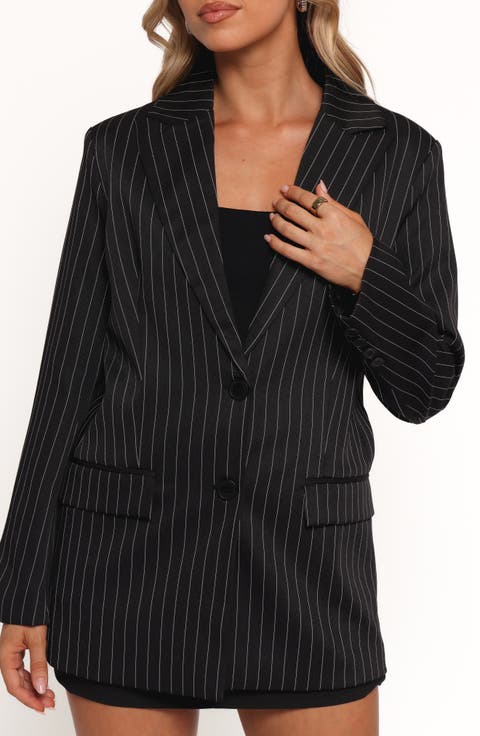 Livia Pinstripe Blazer