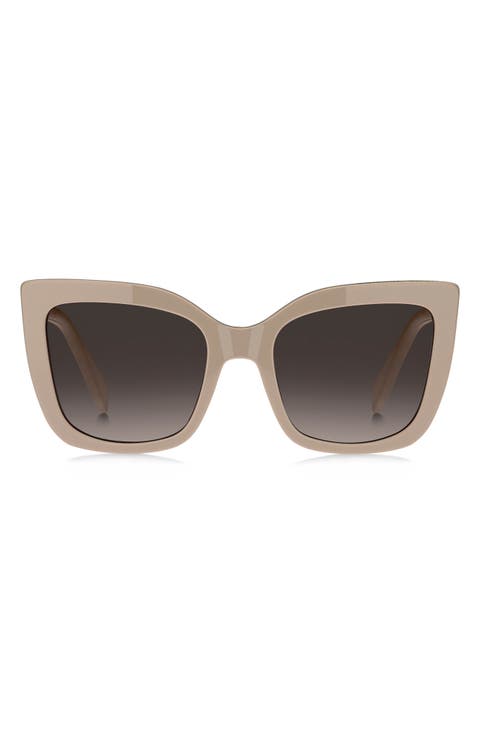 54mm Gradient Cat Eye Sunglasses