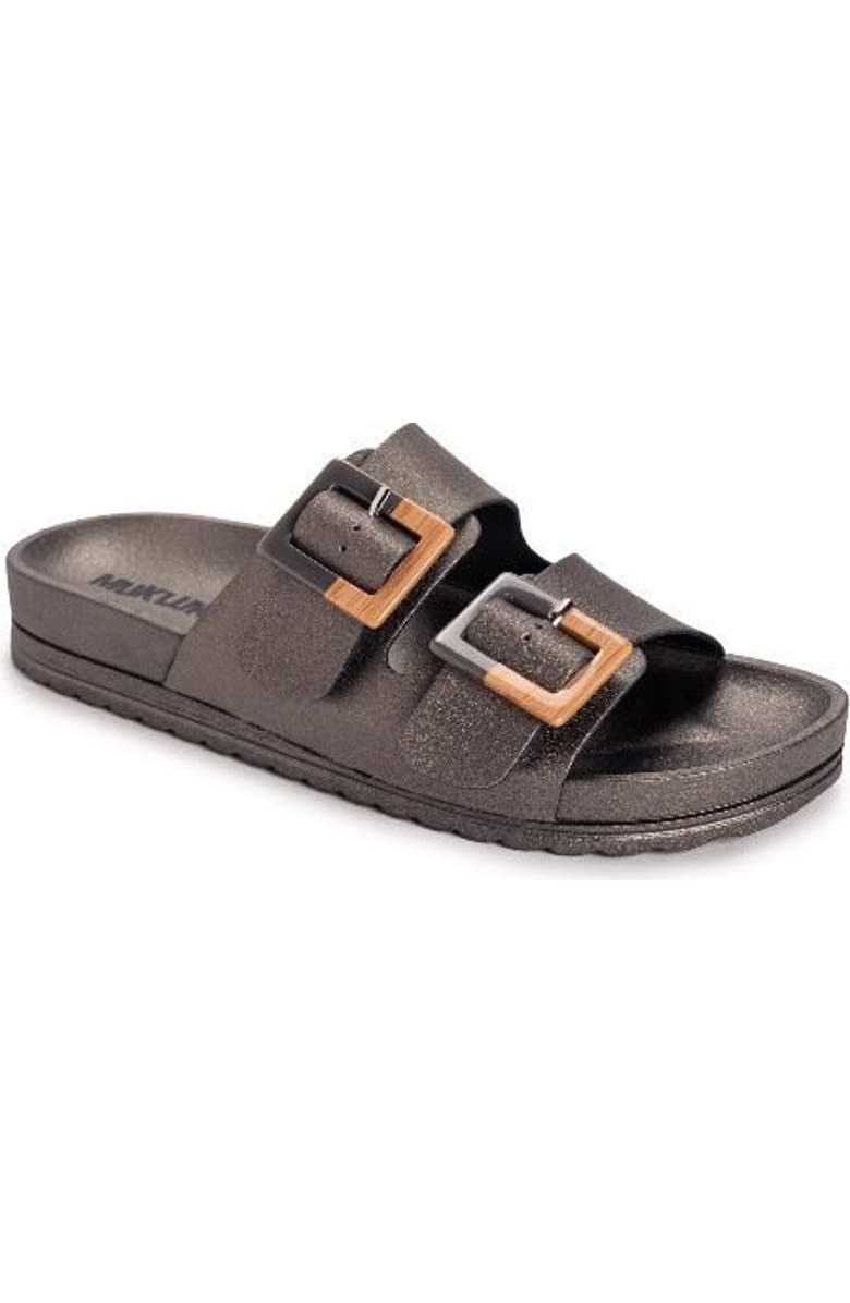 MUK LUKS Grand Cayman Sandal, Main, color, Pewter