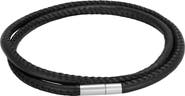 Adornia Men's Double Wrap Leather Bracelet