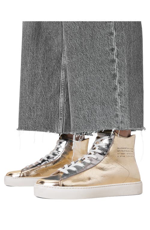 Allsaints Tana Metallic High Top Sneaker