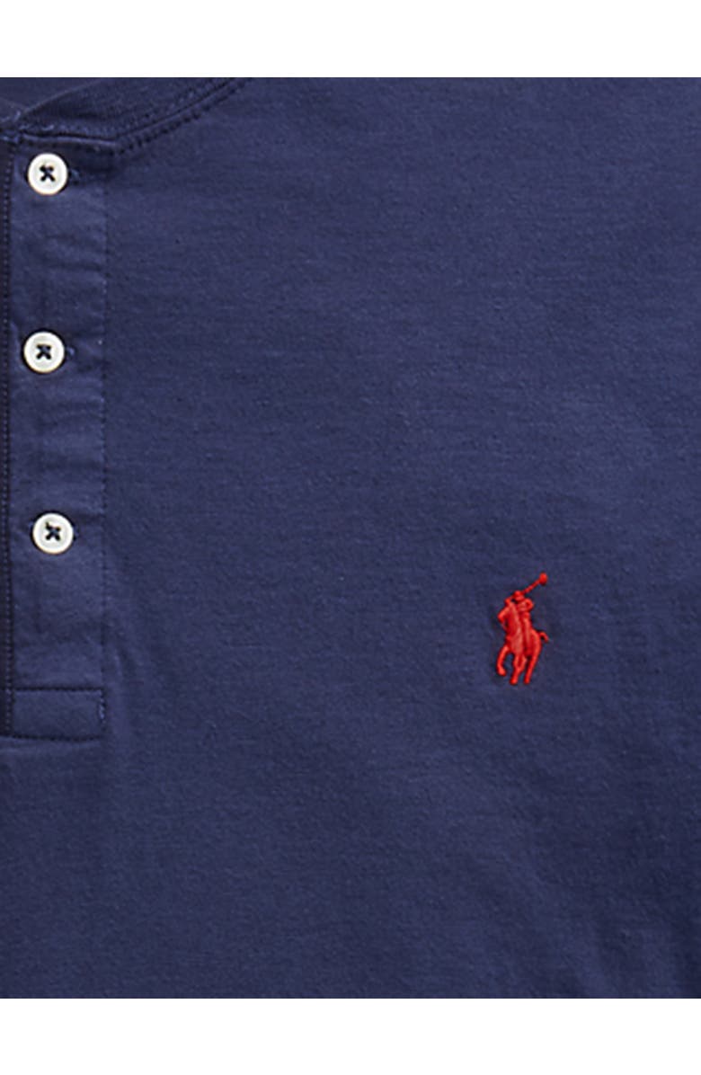 Polo Ralph Lauren Big & Tall Slub Jersey Henley Shirt, Alternate, color, Cruise Navy