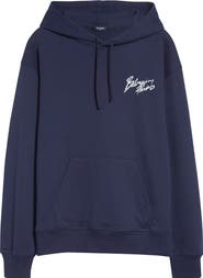 Balmain Paris Brush Logo Fleece Hoodie