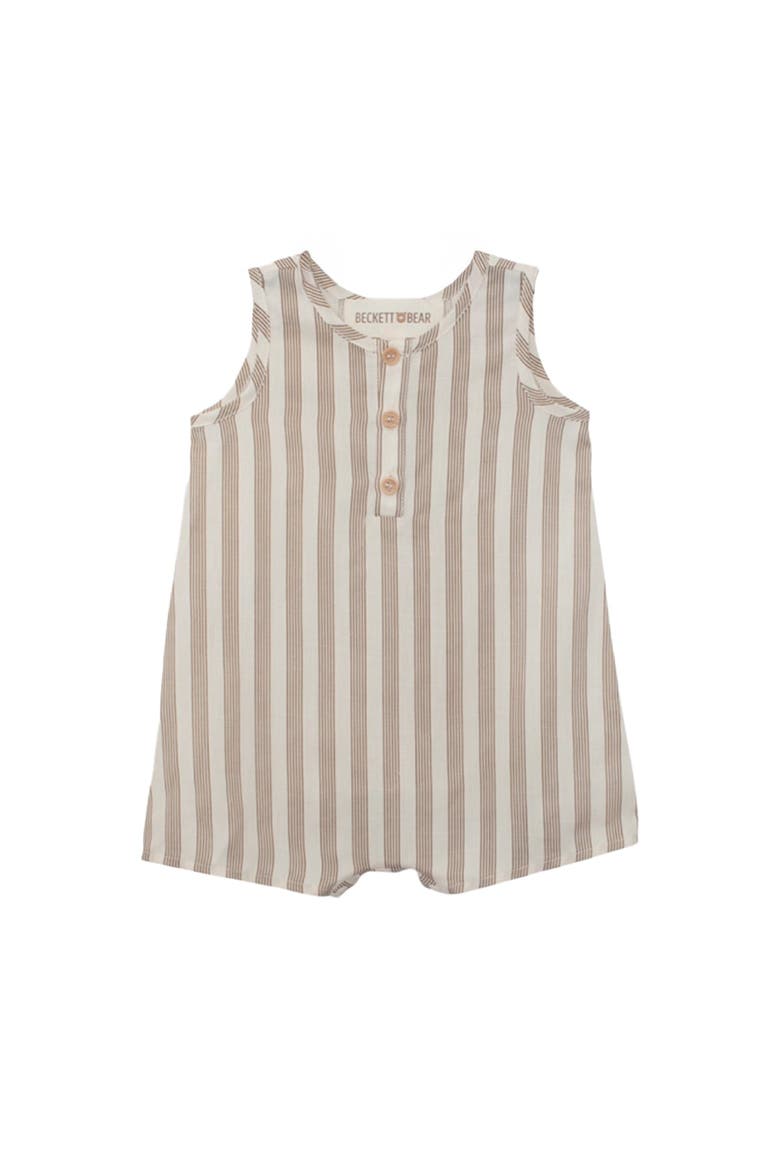 Nash Sleeveless Romper, Main, color, Brown