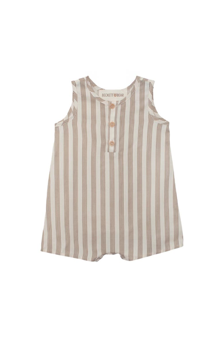 Beckett and Bear Nash Sleeveless Romper, Main, color, Brown