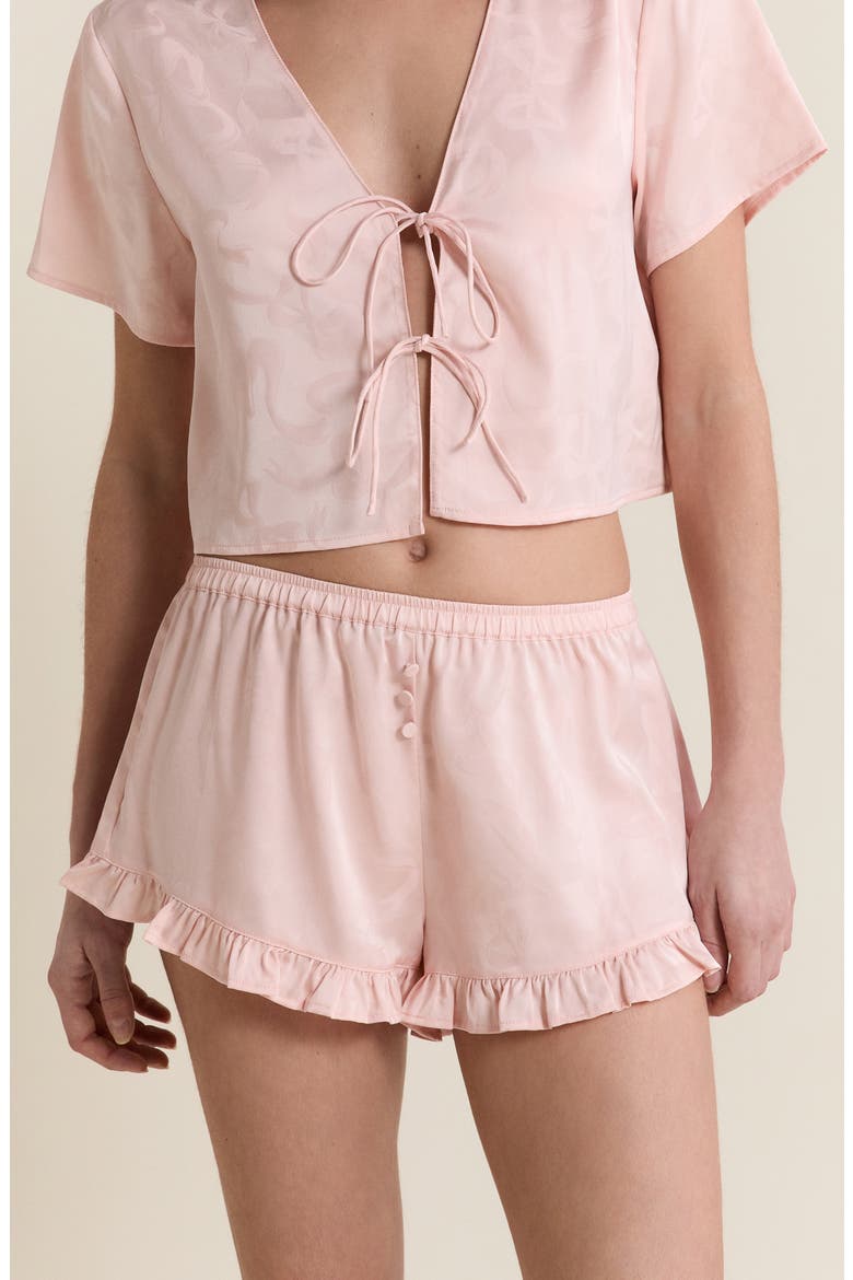 Spiree Sleep Shorts, Alternate, color, FOND ROSE