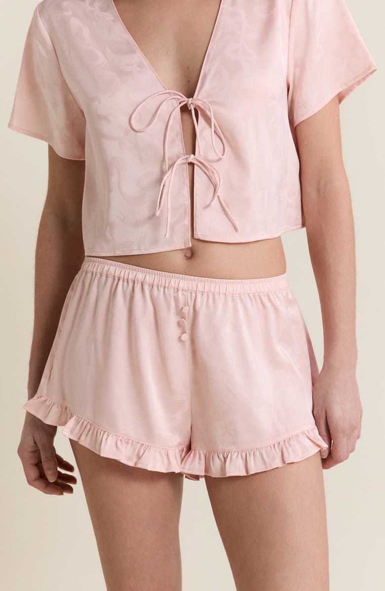 Etam Spiree Sleep Shorts, Alternate, color, Fond Rose