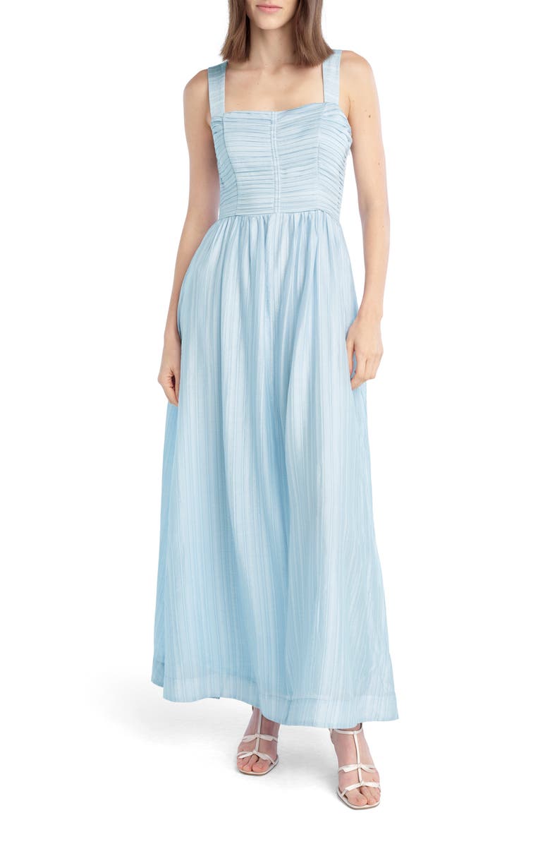 Favorite Daughter The Pretty Pintuck Sleeveless Maxi Dress, Main, color, Sky Blue