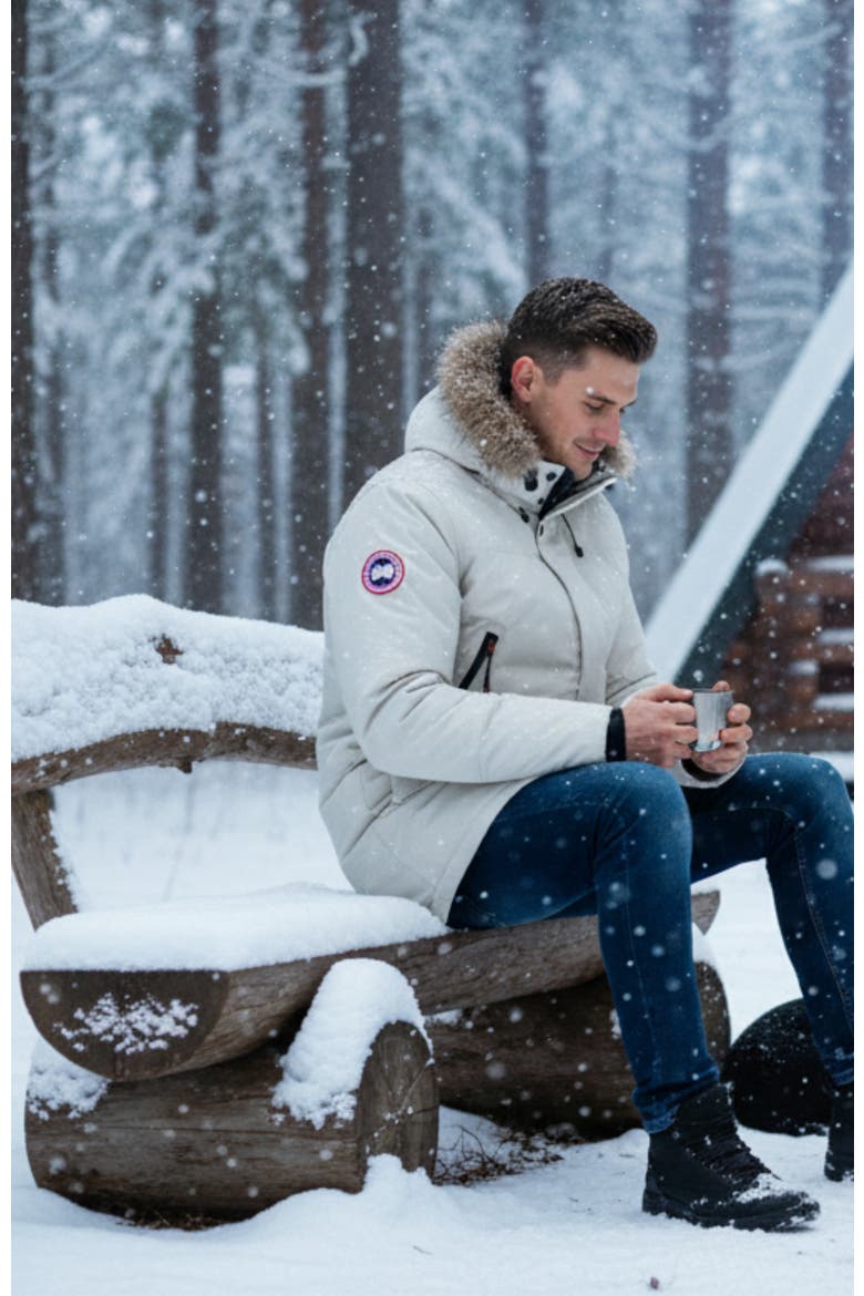 Men's Arctic Winter Jacket, Alternate, color, Stone