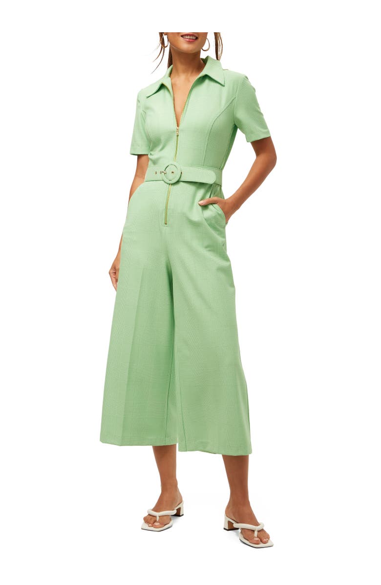 Trina Turk Jannise 3 Plaid Cropped Jumpsuit, Main, color, 