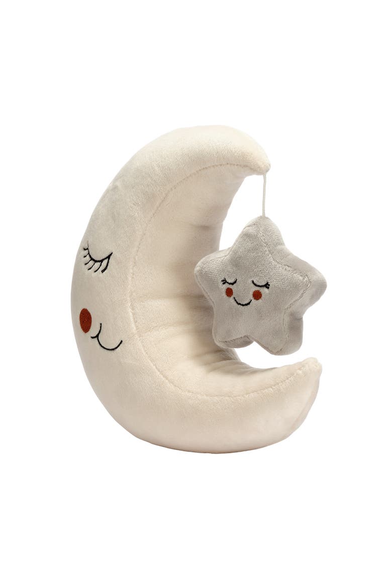 Goodnight Moon and Star Plush Stuffed Toy, Alternate, color, Cream
