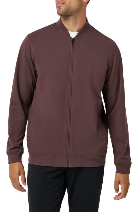 Stretch Cotton Bomber Jacket