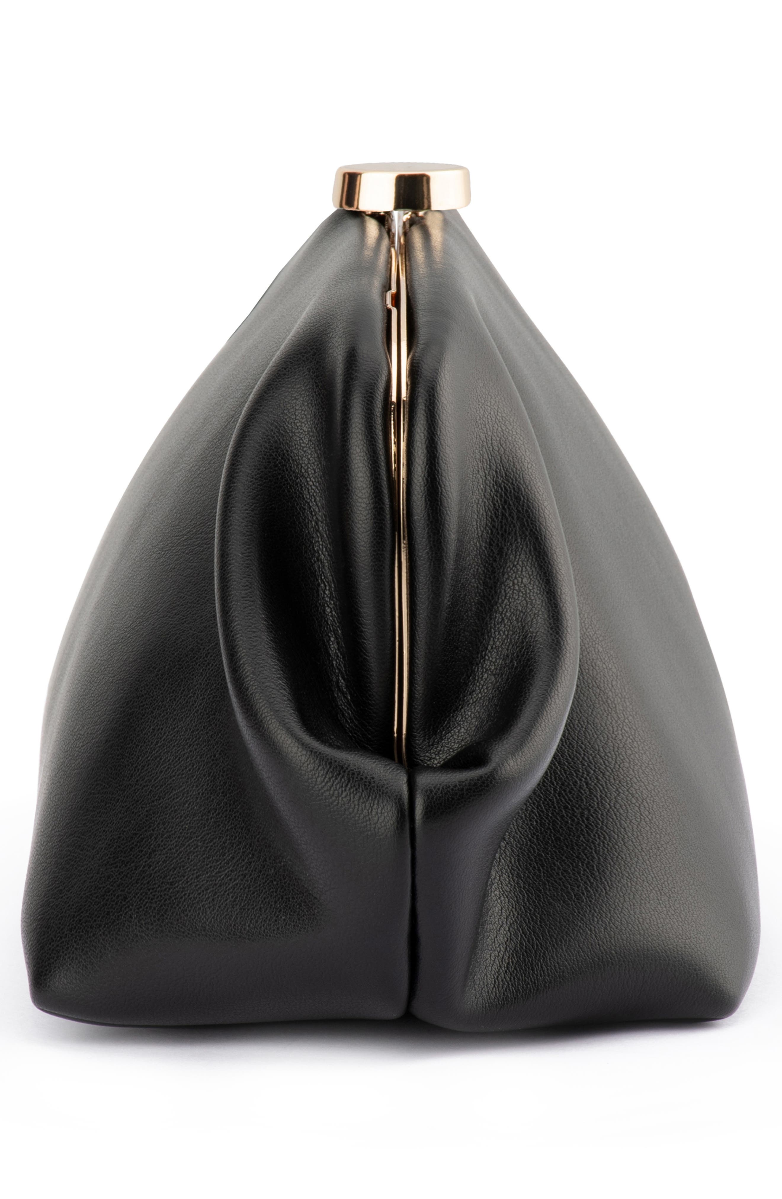 Olga Berg Josefina Faux Leather Frame Clutch, Alternate, color, 