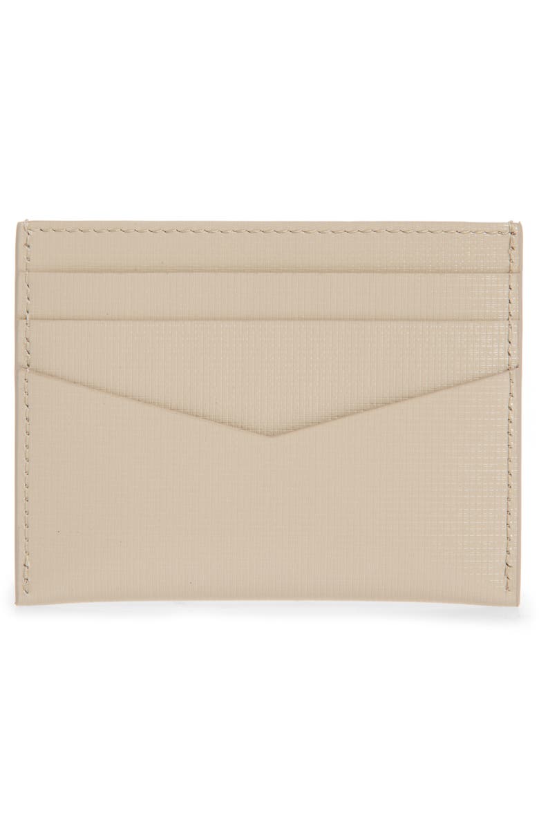Givenchy 4G Embossed Calfskin Card Holder, Alternate, color, Beige