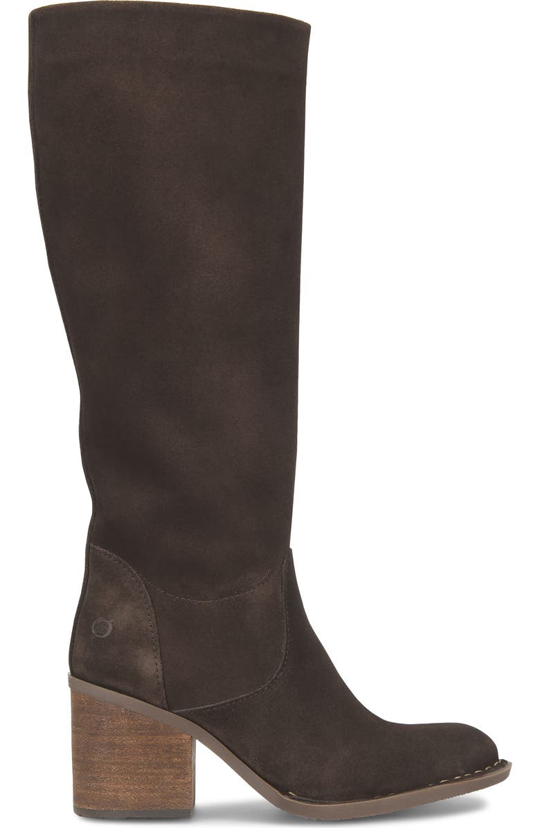 Børn Thea Knee High Boot, Alternate, color, Chocolate Suede