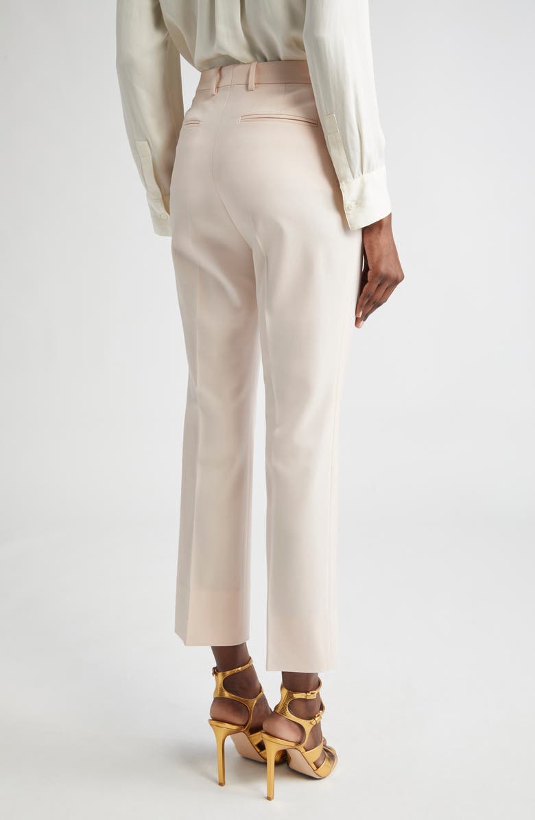TOM FORD Wool Stretch Grain de Poudre Tailored Pants, Alternate, color, Light Blush