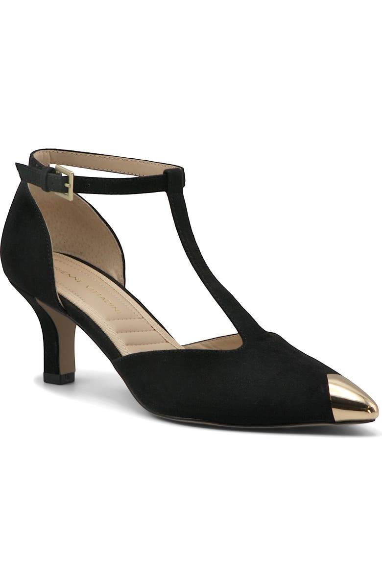 Adrienne Vittadini Pristine T-Strap Pointed Toe Pump, Main, color,