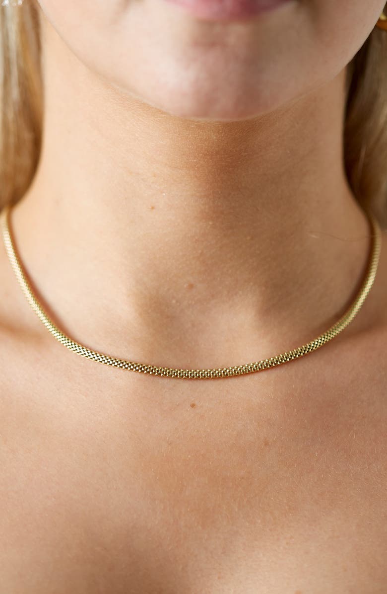 Argento Vivo Sterling Silver Mesh Chain Necklace, Alternate, color,