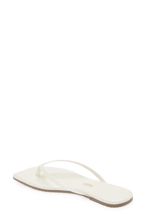 Tkees Lily Square Toe Flip Flop In Cream
