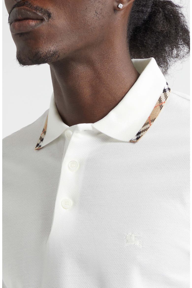 Eddie Cotton Piquè Polo, Alternate, color, CHALK