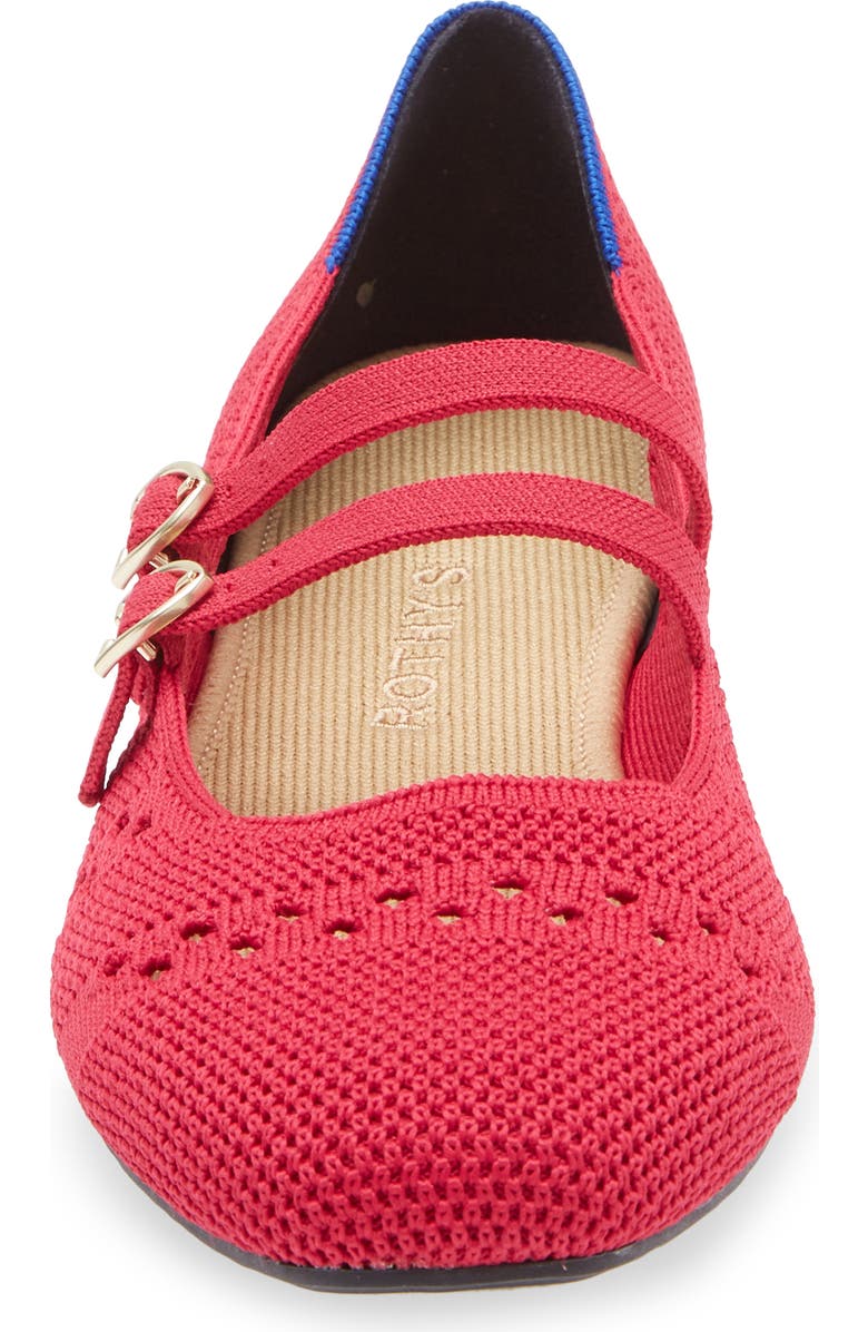 Rothy's The Double Buckle Many Jane, Alternate, color, Rouge Crochet