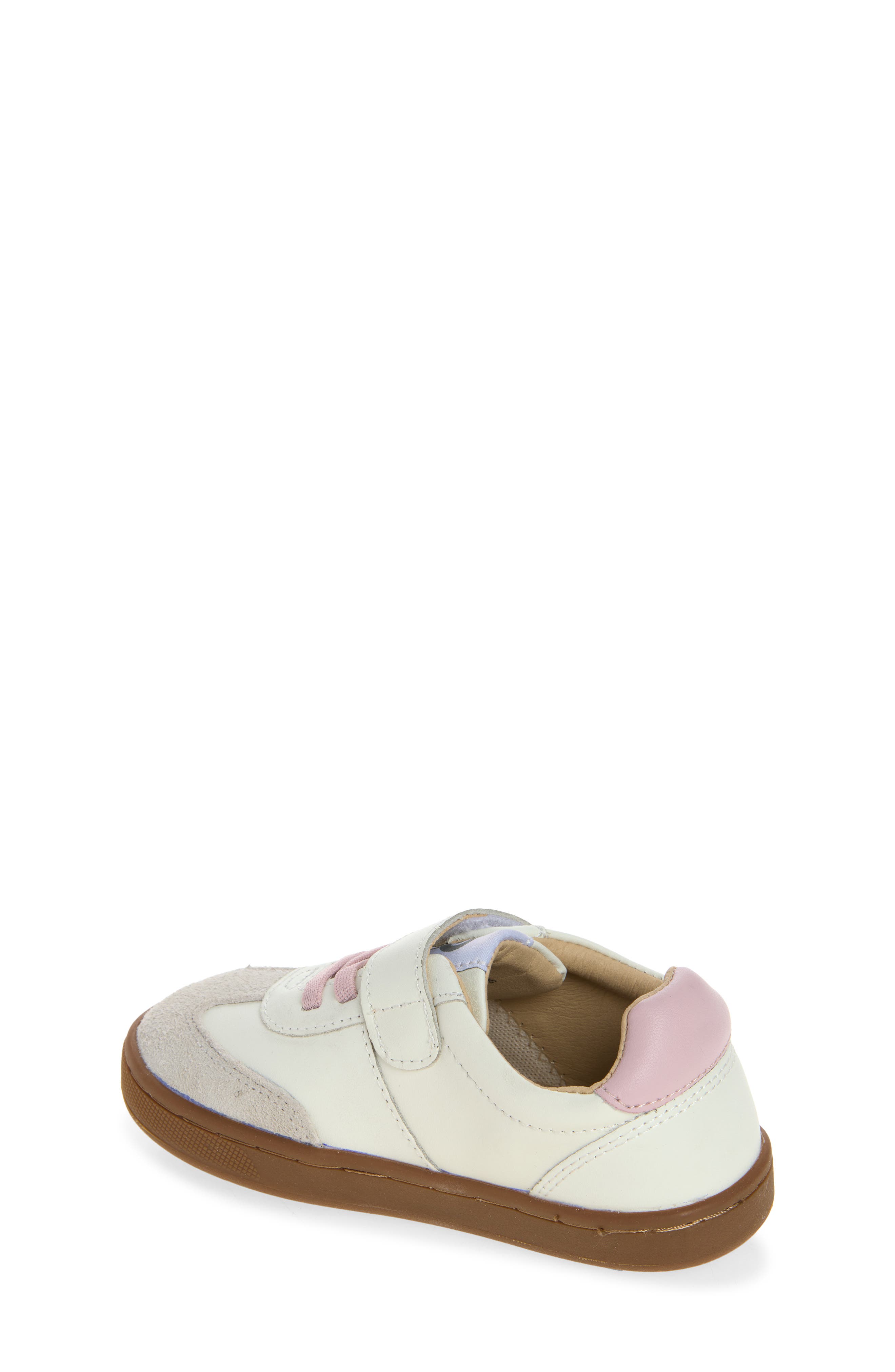 Kids' Retro Platinum Sneaker, Alternate, color, WHITE / CHALK PINK