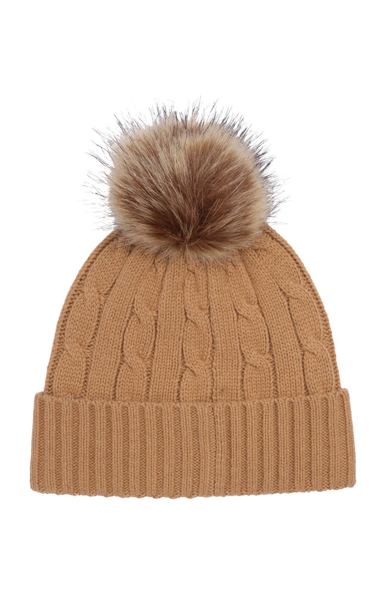 Lauren Ralph Lauren Cable Crest Patch Hat, Alternate, color, Classic Camel