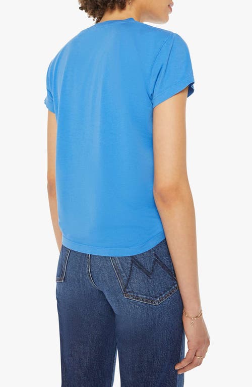 Mother The Boxy Goodie Goodie Supima® Cotton Tee In Blue