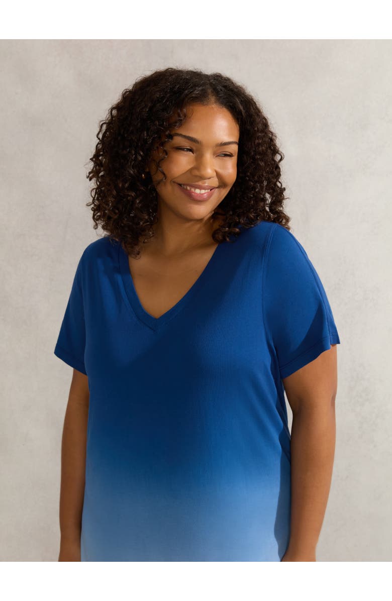 Live Unlimited Ombre T-shirt Dress, Alternate, color, Blue