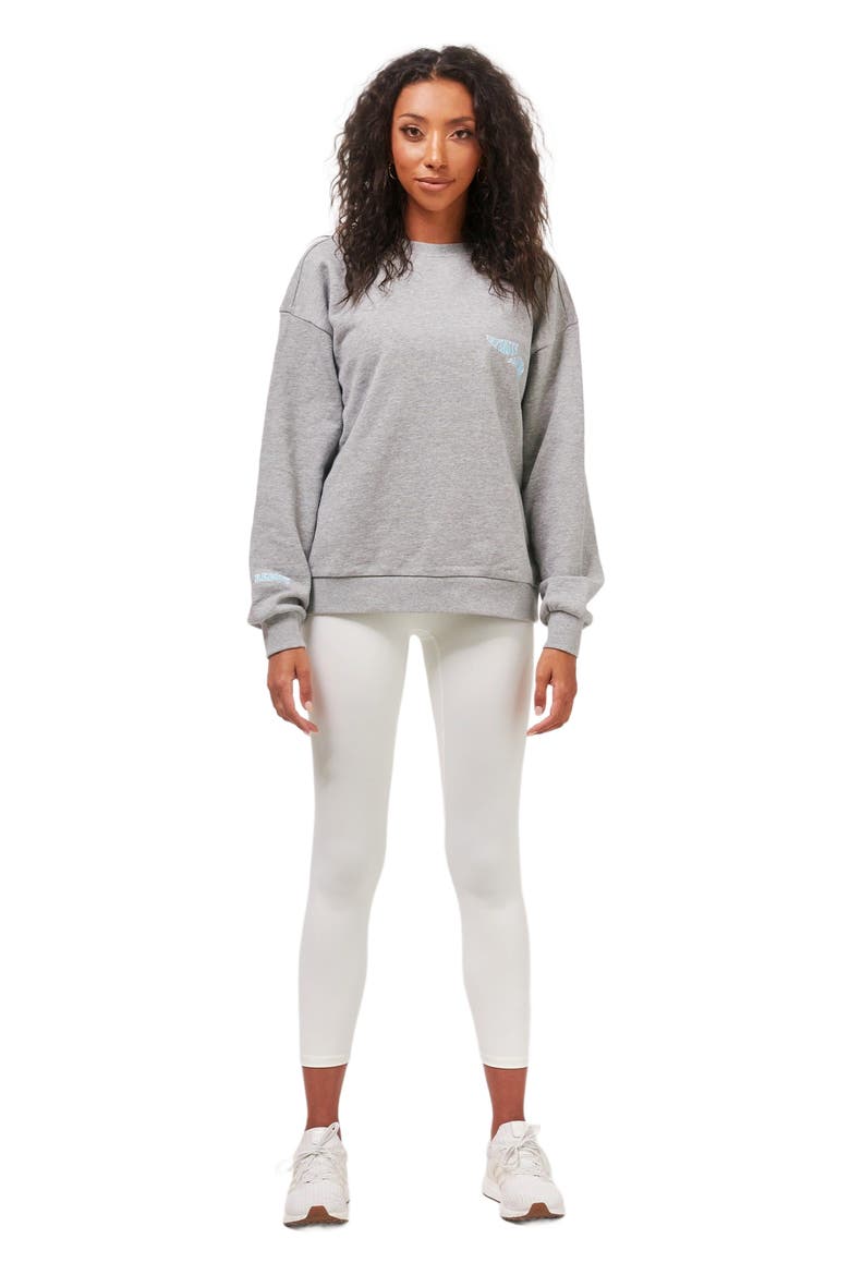 Infinite Passions Sweatshirt, Main, color, Heather Grey/Blue