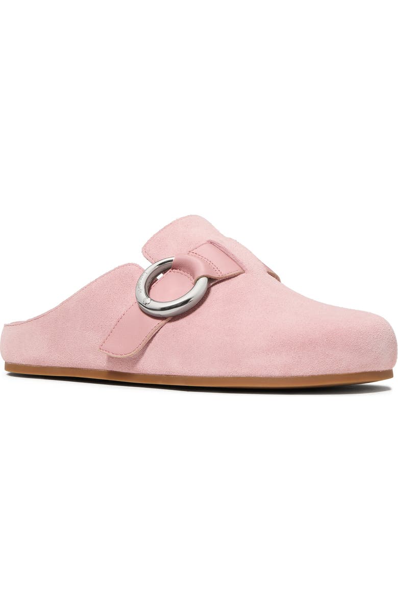 Kate Spade New York halo suede clog, Main, color, Barre Pink