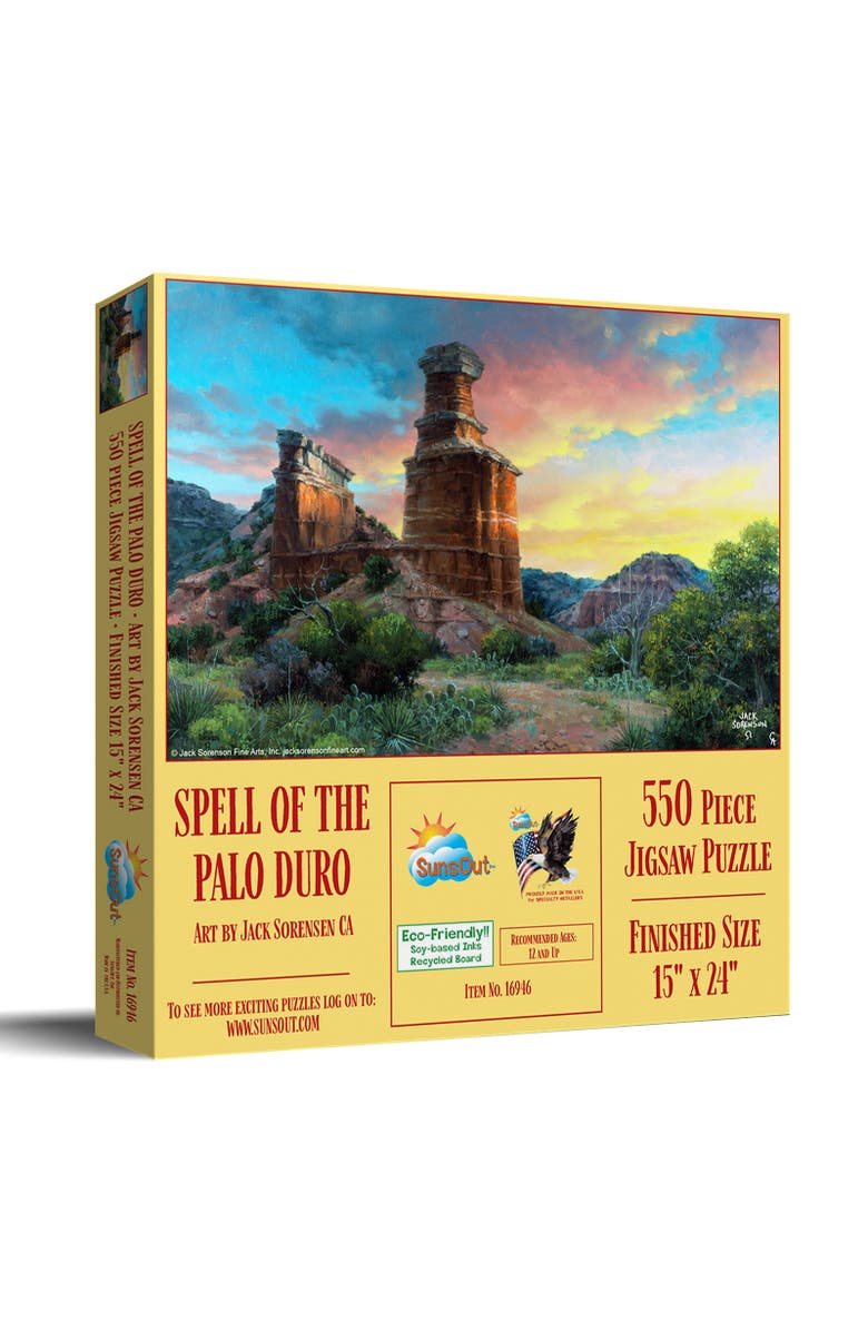 Sunsout Spell of the Palo Duro 550 piece Jigsaw Puzzle for Adults, Main, color, Multicolor