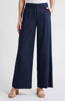 Skyrise Side Seam Straight Leg Pants