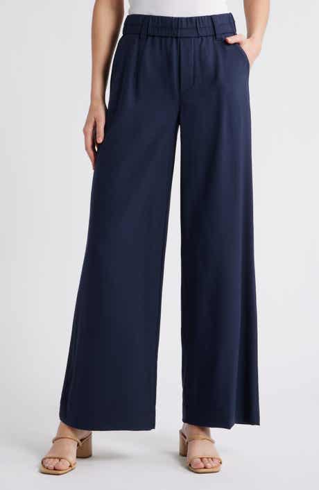 Skyrise Side Seam Straight Leg Pants