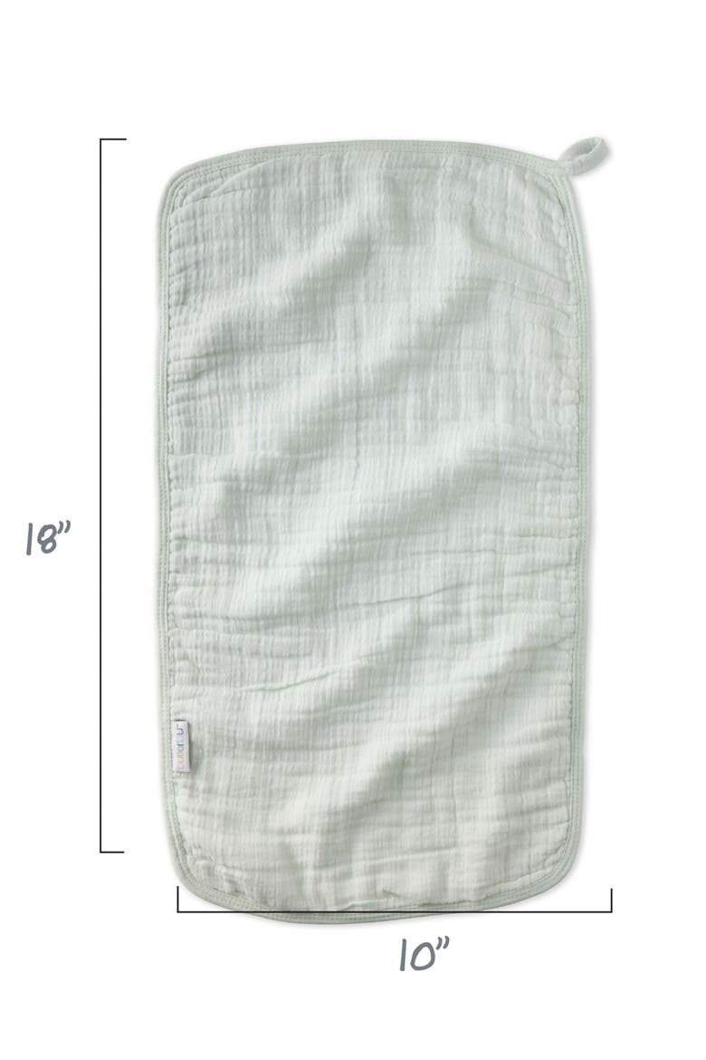 Riley Crinkle Burp Cloths, Alternate, color, SEAFOAM