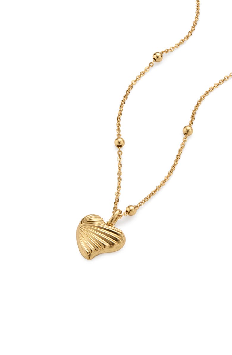 RC RETRO CHIC Shell Love Necklace, Main, color, Gold