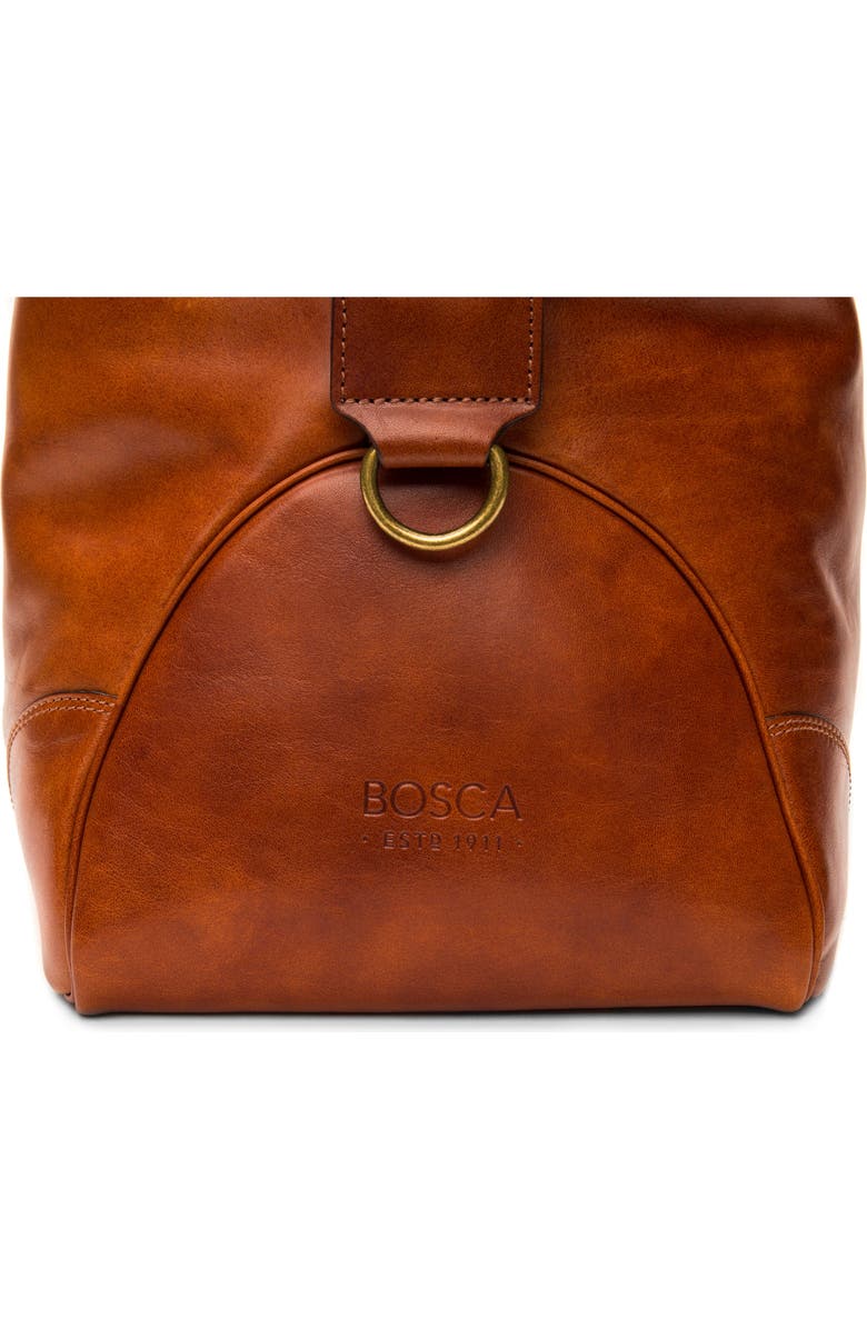 Bosca Leather Duffle Bag, Alternate, color,