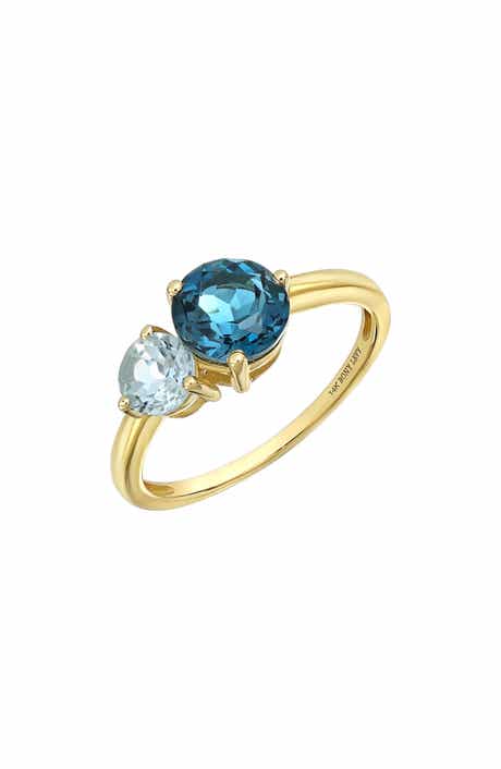 14K Gold Semiprecious Stone Stackable Ring (Nordstrom Exclusive)