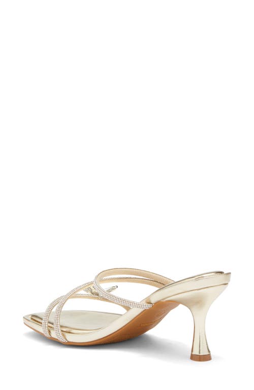 Top Guy Shoes Vero Crystal Butterfly Sandal In Gold Met