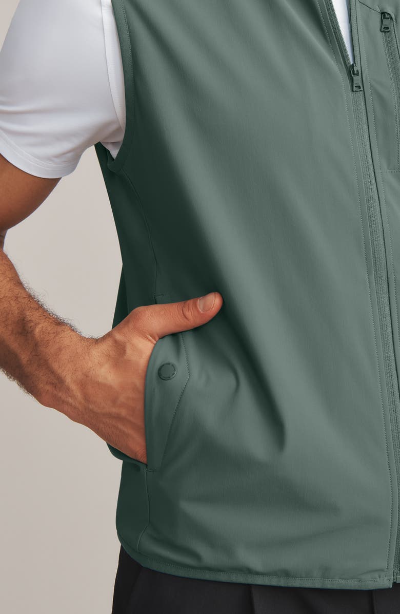 Rhone Top Flight Water Resistant Vest, Alternate, color, Tidal Green