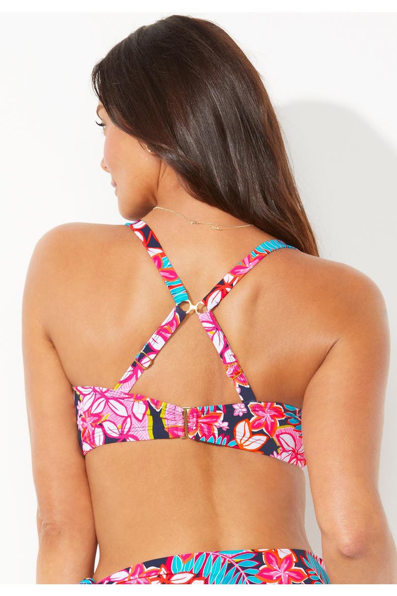 Leader Bra Sized Underwire Bikini Top, Alternate, color, Tropical