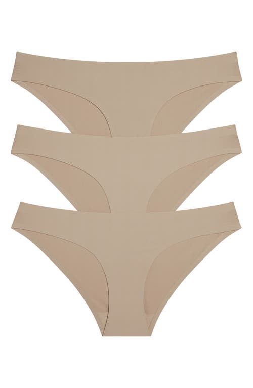 Honeydew Intimates Skinz 3-Pack Hipster Panties in Nude/Nude/Nude at Nordstrom, Size Small