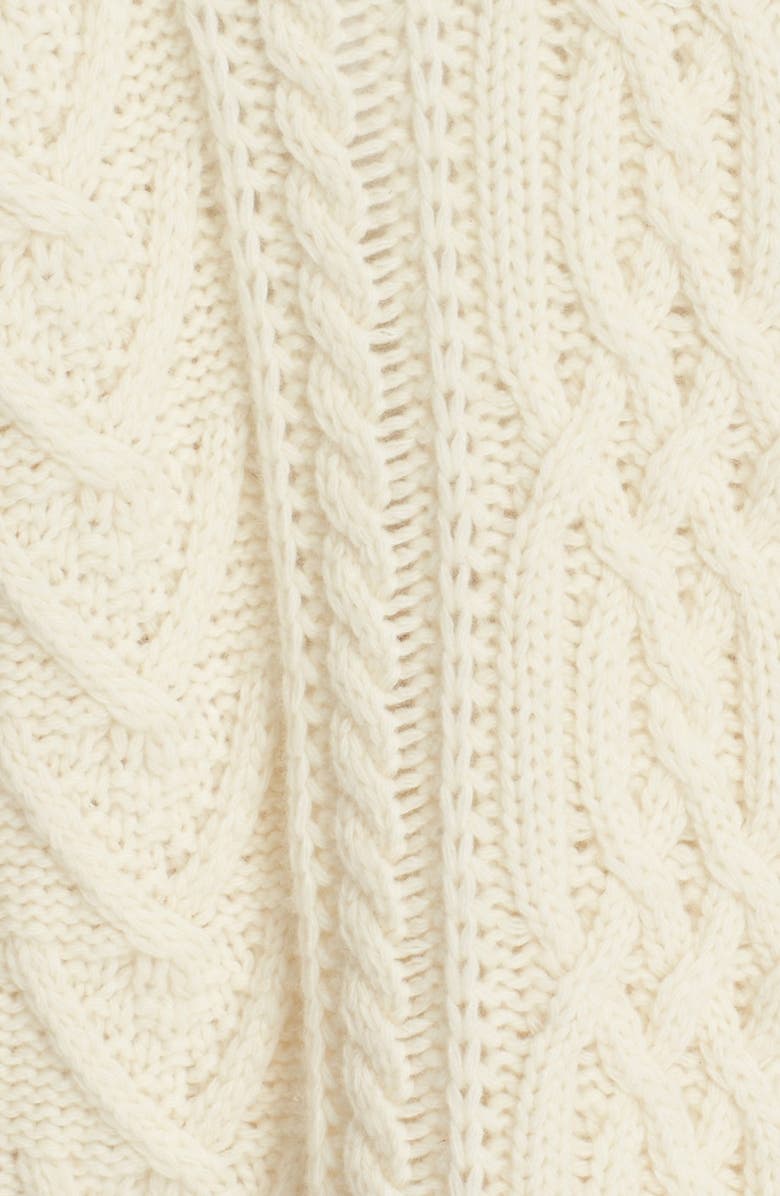 Max Mara 'Ercole' Cable Knit Wool & Cashmere Sweater, Alternate, color,