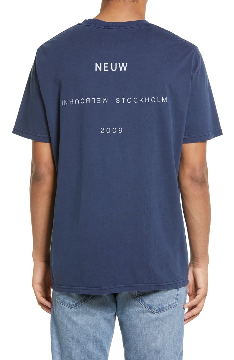 NEUW DENIM Men's Band Double Home Logo T-Shirt, Alternate, color, 