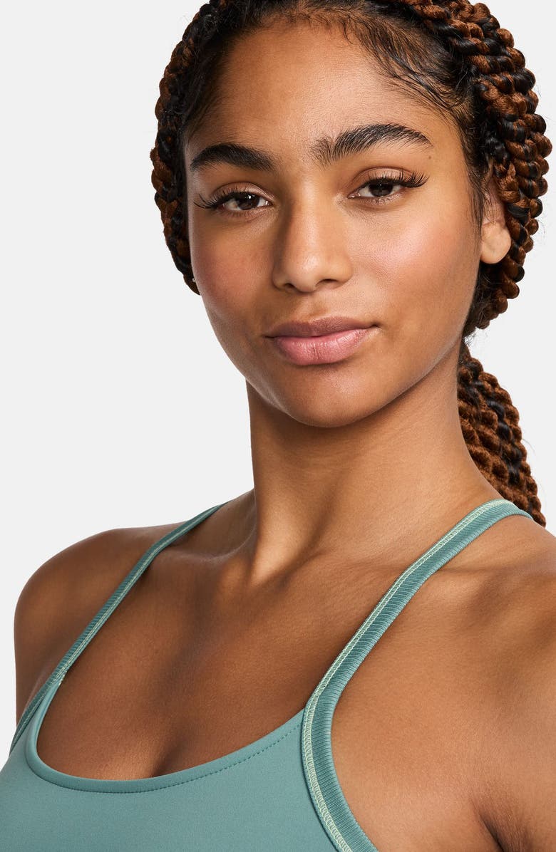 Nike One Fitted Dri-FIT Crop Tank Top, Alternate, color, Bicoastal/ Black