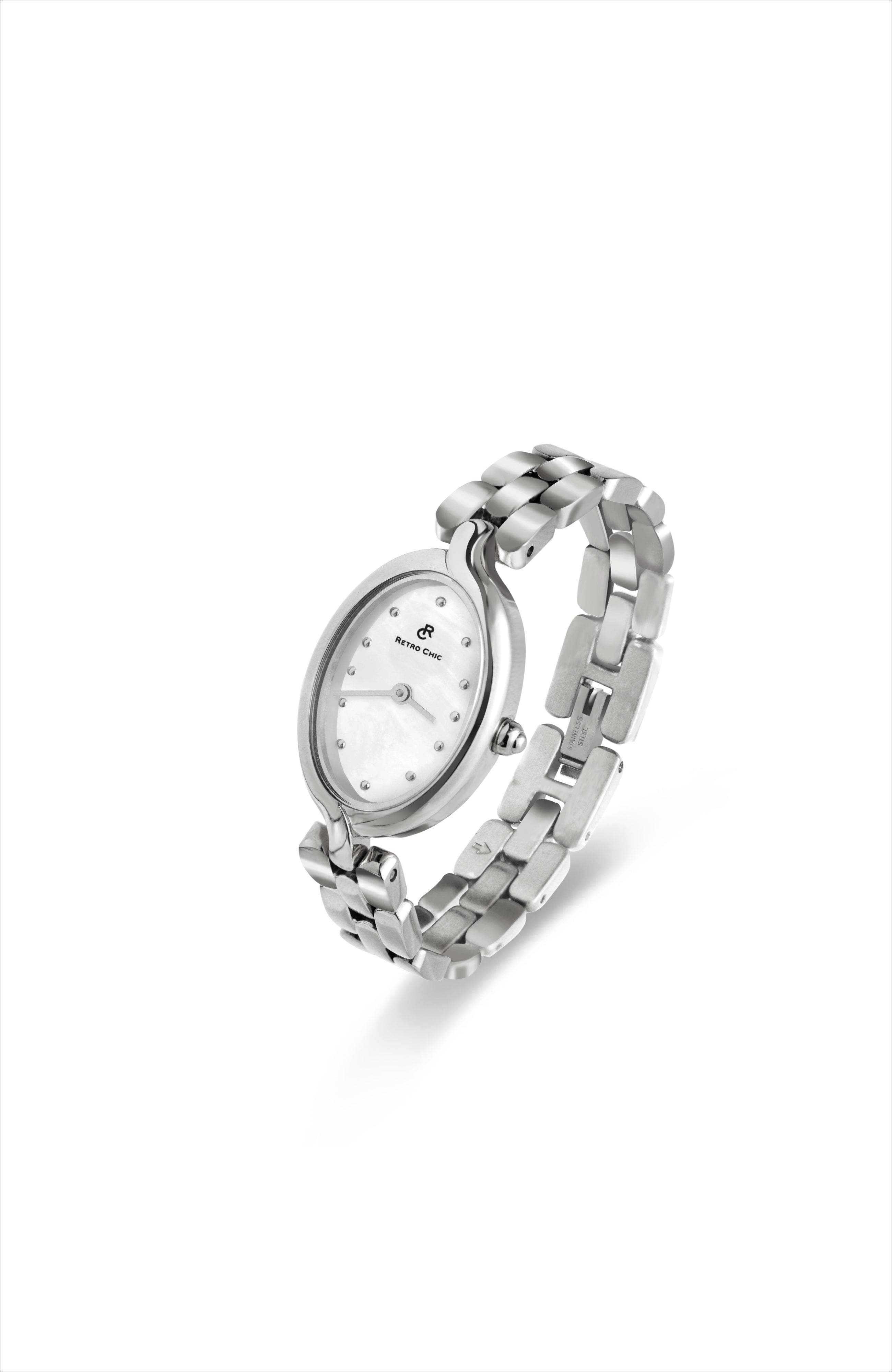 Retro Chic Vatican Watch In Silver