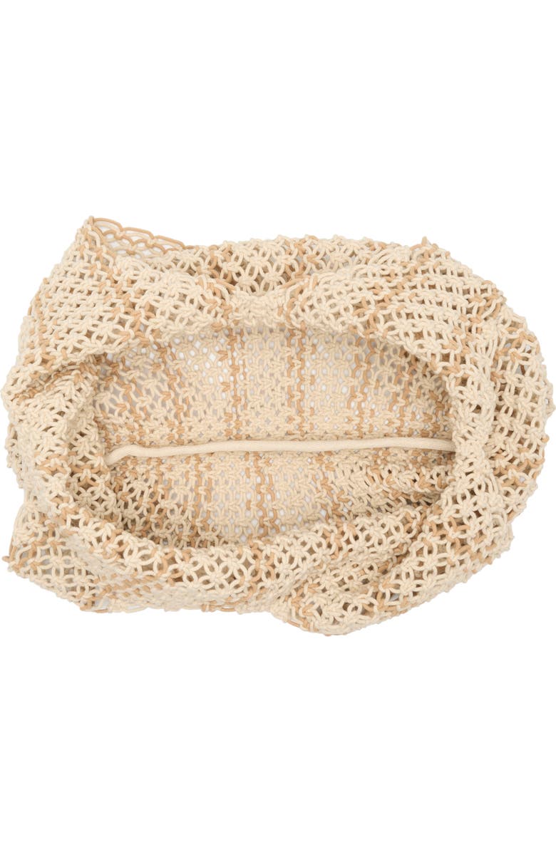 Collection XIIX Natural Stripe Macramé Large Tote Bag, Alternate, color,