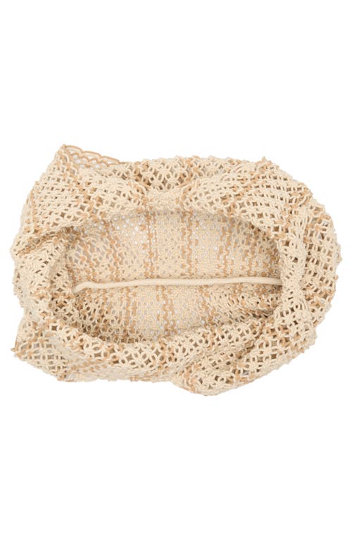 Collection Xiix Natural Stripe Macramé Large Tote Bag