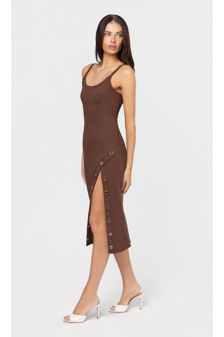 Veneta Grommet Dress, Alternate, color, Coco